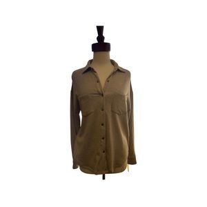 Heather Latte Modal Shirt Jacket